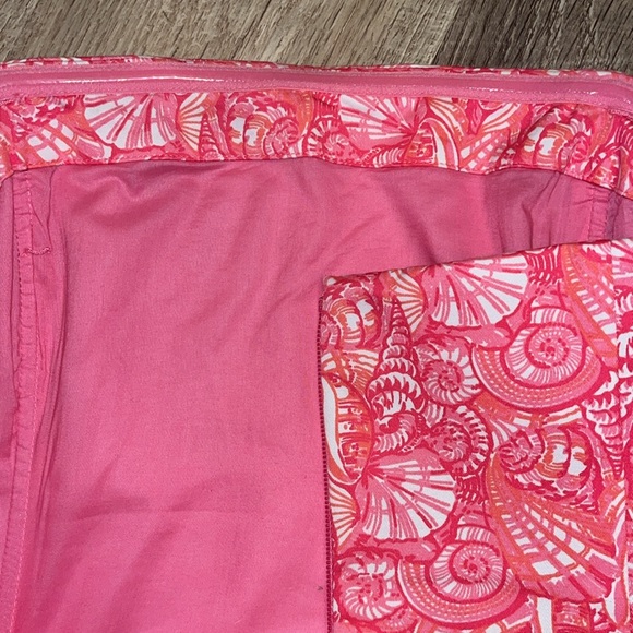 Lilly Pulitzer Strapless Dress Pink Seashell Print Size 6 - Picture 7 of 7